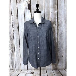 J Crew Factory Classic Chambray Button Up Shirt